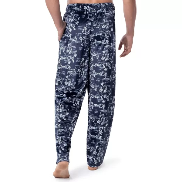 imageIZOD Mens Lite Touch Fleece Sleep Pajama PantNavy
