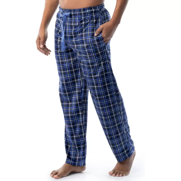 imageIZOD Mens Lite Touch Fleece Sleep Pajama PantNavy Plaid