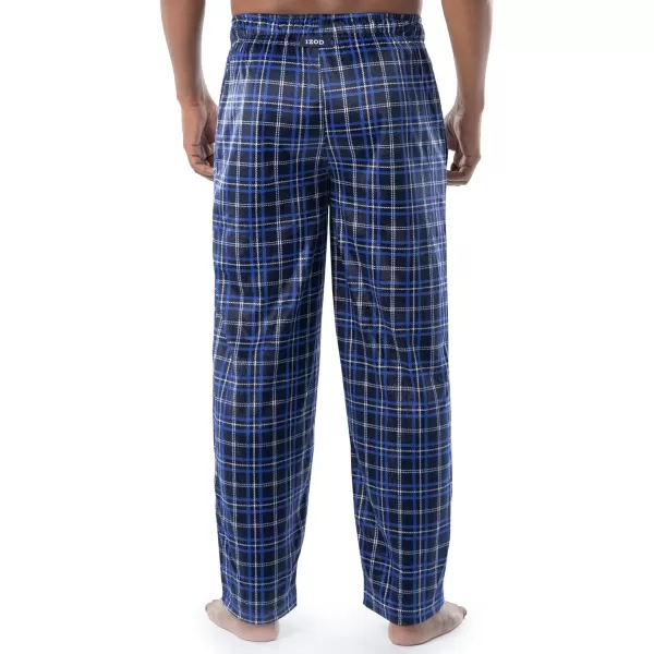 imageIZOD Mens Lite Touch Fleece Sleep Pajama PantNavy Plaid