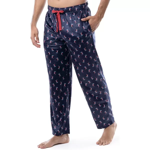 imageIZOD Mens Lite Touch Fleece Sleep Pajama PantNavyBoat