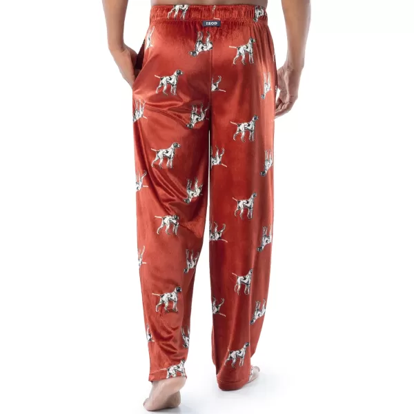 imageIZOD Mens Lite Touch Fleece Sleep Pajama PantRedDogs