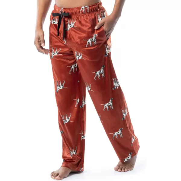 imageIZOD Mens Lite Touch Fleece Sleep Pajama PantRedDogs