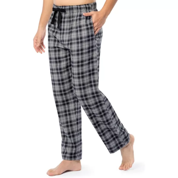 imageIZOD Mens Woven Flannel Sleep PantGrey Plaid