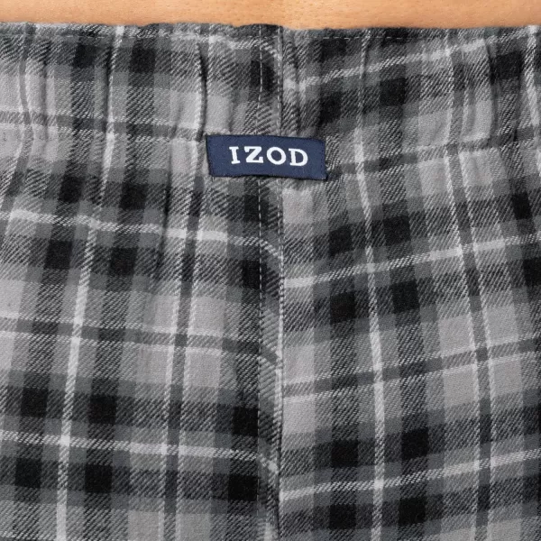 imageIZOD Mens Woven Flannel Sleep PantGrey Plaid
