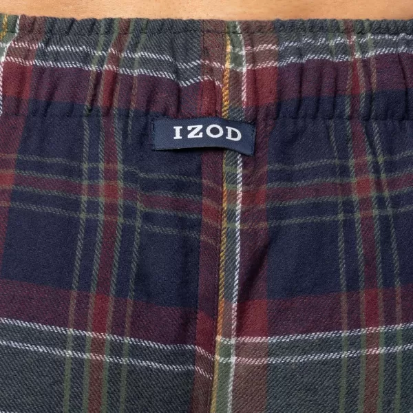 imageIZOD Mens Woven Flannel Sleep PantMulti Plaid