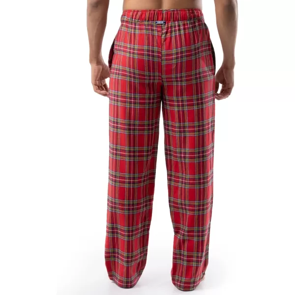 imageIZOD Mens Woven Flannel Sleep PantRed Plaid