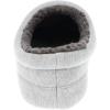 imageIZOD Mens Slipper Jersey Sport Clog with Fleece Lining NavyGreyBlack Size MD to XXL Mens 8 to 13Grey