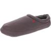 imageIZOD Mens Slipper Jersey Sport Clog with Fleece Lining NavyGreyBlack Size MD to XXL Mens 8 to 13Black