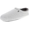 imageIZOD Mens Slipper Jersey Sport Clog with Fleece Lining NavyGreyBlack Size MD to XXL Mens 8 to 13Grey