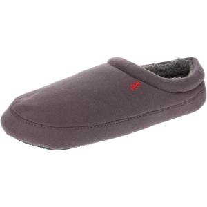 imageIZOD Mens Slipper Jersey Sport Clog with Fleece Lining NavyGreyBlack Size MD to XXL Mens 8 to 13Black