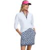 imageIZOD Womens 14 Zip Pullover Performance Stretch Long Sleeve Golf RunningBright White
