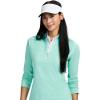 imageIZOD Womens 14 Zip Pullover Performance Stretch Long Sleeve Golf RunningIce Green