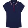 imageIZOD Womens Shirt Performance Stretch Golf Collared Cap SleeveMedieval Blue