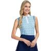 imageIZOD Womens Shirt Performance Stretch Golf Collared SleevelessBright White