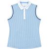 imageIZOD Womens Shirt Performance Stretch Golf Collared SleevelessPlacid Blue