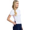 imageIZOD Womens Short Sleeve Sweater Performance Stretch Golf PoloBright White