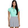 imageIZOD Womens Shirt Performance Stretch Golf Collared Cap SleeveIce Green