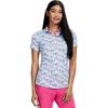 imageIZOD Womens Shirt Performance Stretch Golf Collared Short SleeveBright White