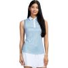 imageIZOD Womens Shirt Performance Stretch Golf Collared SleevelessPlacid Blue