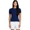 imageIZOD Womens Short Sleeve Sweater Performance Stretch Golf PoloMedieval Blue