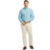 imageIZOD Mens Big and Tall Performance Comfort Long Sleeve Plaid Button DownAdriatic Blue