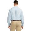 imageIZOD Mens Big and Tall Performance Comfort Long Sleeve Plaid Button DownCrystal Blue