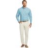 imageIZOD Mens Performance Comfort Long Sleeve Plaid Button DownAdriatic Blue