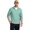 imageIZOD Mens Performance Comfort Quarter Zip Long Sleeve ShirtBeryl Green