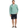 imageIZOD Mens Performance Comfort Quarter Zip Long Sleeve ShirtBeryl Green