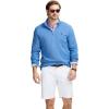 imageIZOD Mens Performance Comfort Quarter Zip Long Sleeve ShirtBright Cobalt