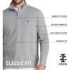 imageIZOD Mens Performance Comfort Quarter Zip Long Sleeve ShirtBright Cobalt