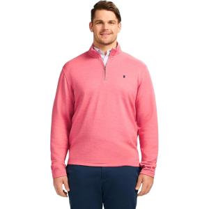 imageIZOD Mens Big ampamp Tall Performance Comfort Quarter Zip Long Sleeve ShirtHolly Berry
