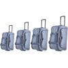 imageIZOD Carol Soft shell Lightweight Duffel Rolling Bag 4 Piece Set Grey