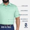 imageIZOD Mens Big and Tall Swingflex Elite Short Sleeve Golf PoloPeacock Blue