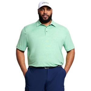 imageIZOD Mens Big and Tall Swingflex Elite Short Sleeve Golf PoloCanopy Green