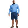 imageIZOD Mens Big ampamp Tall Performance Comfort Quarter Zip Long Sleeve ShirtBright Cobalt
