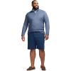 imageIZOD Mens Big ampamp Tall Performance Comfort Quarter Zip Long Sleeve ShirtMedieval Blue