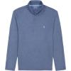 imageIZOD Mens Big ampamp Tall Performance Comfort Quarter Zip Long Sleeve ShirtMedieval Blue
