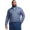 imageIZOD Mens Big ampamp Tall Performance Comfort Quarter Zip Long Sleeve ShirtMedieval Blue