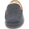 imageIZOD Mens Slipper Knit Venetian Moccasin with Sherpa Fleece Lining GreyBlack Size 8 to 14Black