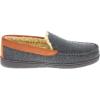 imageIZOD Mens Slipper Knit Venetian Moccasin with Sherpa Fleece Lining GreyBlack Size 8 to 14Black