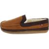 imageIZOD Mens Memory Foam Slipper Classic TwoTone Moccasin Medium  89 Tan