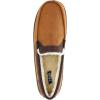 imageIZOD Mens Memory Foam Slipper Classic TwoTone Moccasin Medium  89 Tan