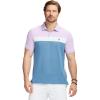 imageIZOD Mens Advantage Performance Short Sleeve Stripe Polo ShirtViola Colorblock