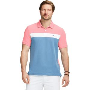 imageIZOD Mens Advantage Performance Short Sleeve Stripe Polo ShirtDubarry Colorblock