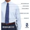 imageIZOD Mens Dress Shirt Regular Fit Long Sleeve Wrinkle Free Stretch Button Down CollarBlack