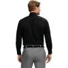 imageIZOD Mens Dress Shirt Regular Fit Long Sleeve Wrinkle Free Stretch Button Down CollarBlack