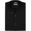 imageIZOD Mens Dress Shirt Regular Fit Long Sleeve Wrinkle Free Stretch Button Down CollarBlack