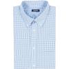imageIZOD Mens Dress Shirt Regular Fit Long Sleeve Wrinkle Free Stretch Button Down CollarChambray Blue