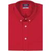 imageIZOD Mens Dress Shirt Regular Fit Long Sleeve Wrinkle Free Stretch Button Down CollarCrimson